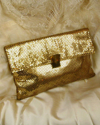 Gold Mesh Clutch
