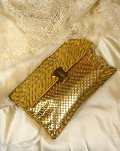Gold Mesh Clutch