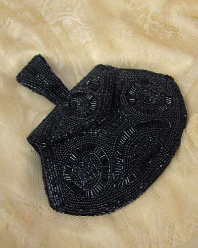Black Flapper Evening Bag