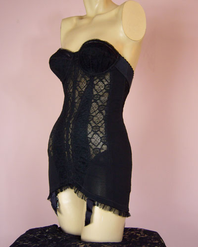A Rare Gorgeous Merry Widow Long Bustier Girdle