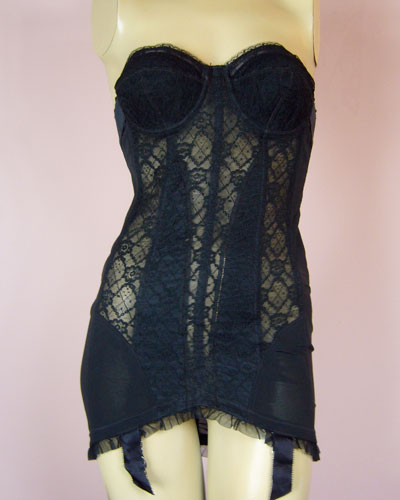 A Rare Gorgeous Merry Widow Long Bustier Girdle