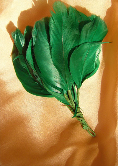 Green Feather Piece