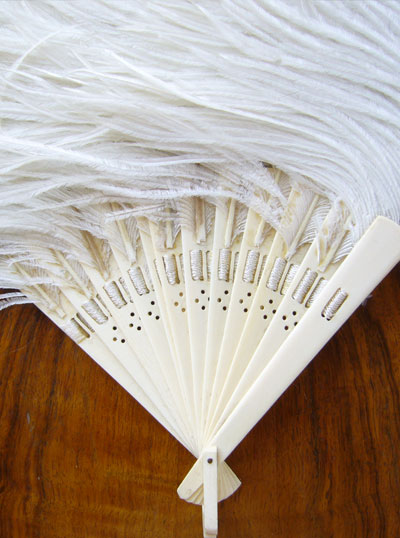Victorian Ostrich Feather Fan~V-4