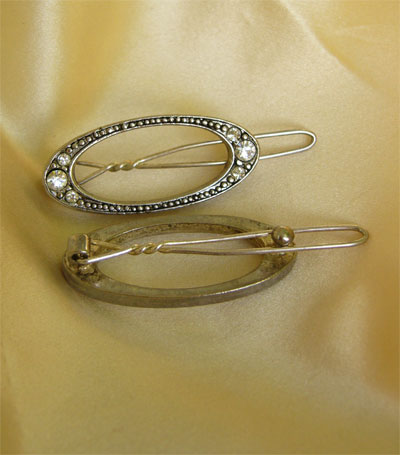 1920's Diamante Hair Slides~VH-5
