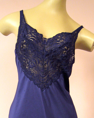 Vintage Vanity Fair Blue Slip VS-13