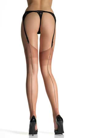 Sheer seamed stockings