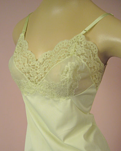 Lime Green Vintage Vassarette Slip VS-2
