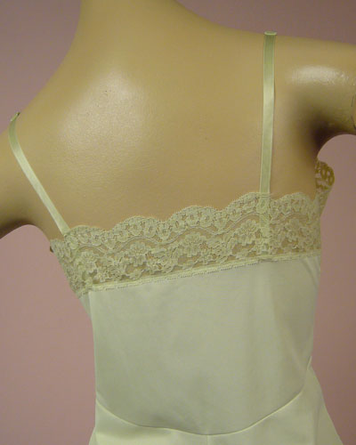Lime Green Vintage Vassarette Slip VS-2