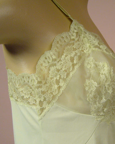 Lime Green Vintage Vassarette Slip VS-2