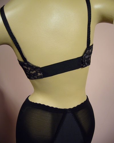 Vintage 1950's Bra Pink and black
