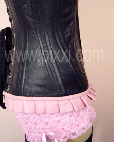 Leather Peek-a-Boo Corset