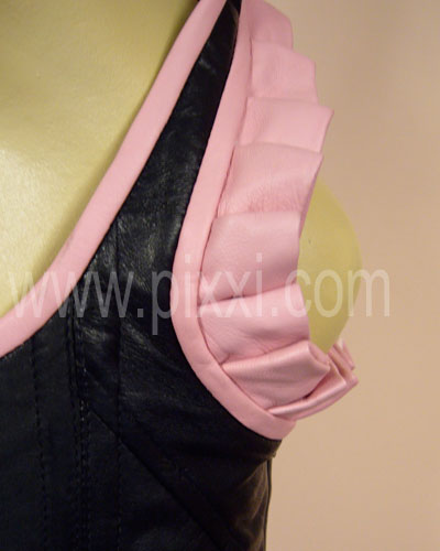 Leather Peek-a-Boo Corset