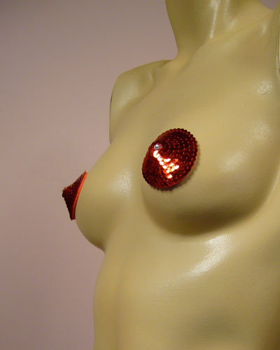 Red Sequin Crystal Tip Pasties