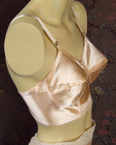 Vintage 1940's Satin Bra