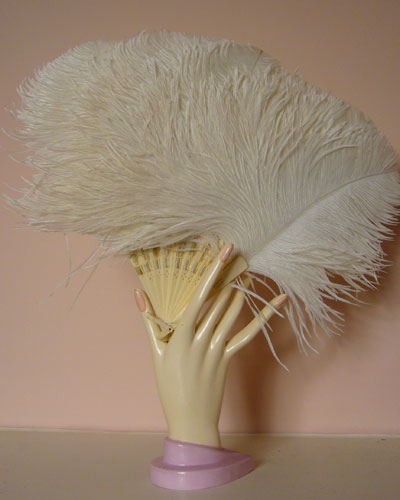 Victorian Ostrich Feather Fan~V-4